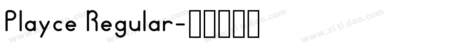Playce Regular字体转换